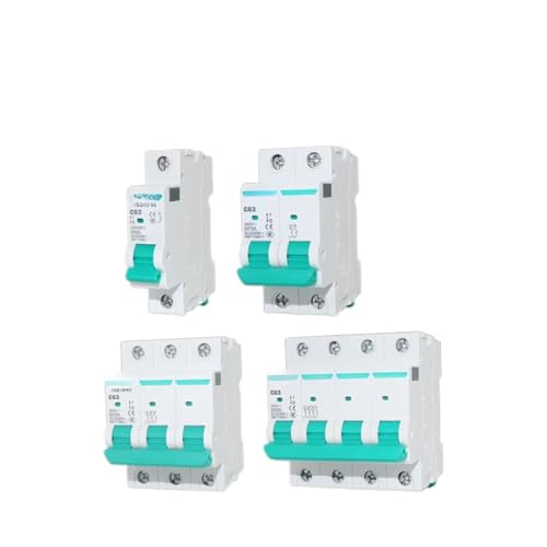 Disjoncteur 3P+N 63A monophasé de type 1N pour tableau électrique domestique