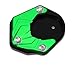 Produktbild VELLOW Motorrad Fuß Unterstützung Seite Stehen Abdeckung Halterung Verlängerung Pad CNC Unterstützung Platte Erweiterung Pad IDE Für Kawasaki Eliminator /SE2023-2024 Zubehör (Color : Green)