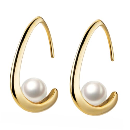 Boucles d'oreilles perles pendantes S anneaux créoles amovibles pour femme