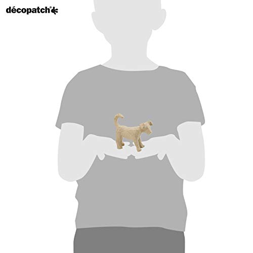 décopatch - Ref AP153O - Small Standing Dog - Papier Maché Object to Decorate - 11 x 3.5 x 8.5cm - Decorate Papers & PaperPatch Glue, Glitter, Paints - Thumbnail 3