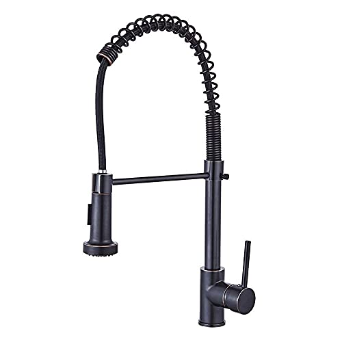 Robinet de cuisine ergonomique pour laver facilement les grands plats sur évier rotatif