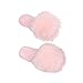 Shi xiaoshu Pantofole in Peluche Tinta Unita, Pantofole da Donna a Punta Aperta, Pantofole Invernali, Pantofole da Donna in Peluche, Pantofole in Cotone (Rosa, Numeric_36)