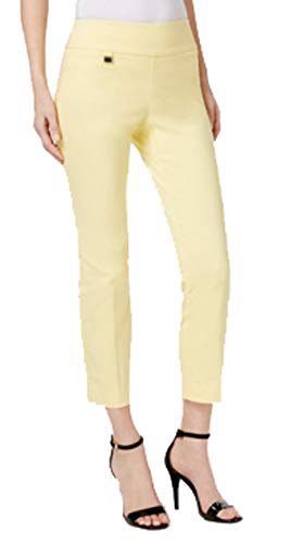 ALFANI Womens Tummy-control Pull-on Cropped Pants