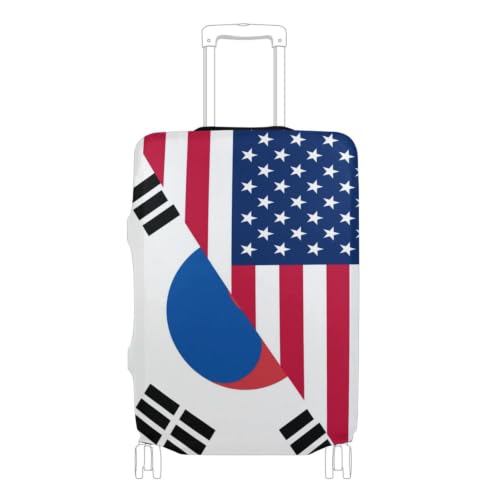 Housse de protection pour valise XL drapeau USA Corée idéal pour vos longs voyages internationaux