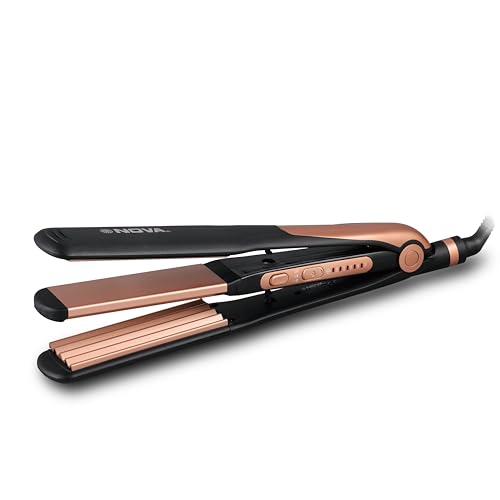 Image of NOVA 2 in 1 NHS 885 /05 Hair Straightener (Black, Gold)