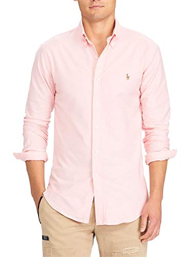 Colore: rosa POLO RALPH LAUREN Slim Ft BD Ppc BSR Camicia Casual, Rosa (Pink A6190), M Uomo