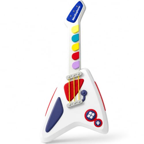 Image of MiniExplorer Kids Electric Guitar Toy | 4 Sound Modes Musical Instrument for Toddlers & Kids | Interactive Music Learning for Beginners | Educational & Fun Toy Gift for Boys & Girls Ages 1+
