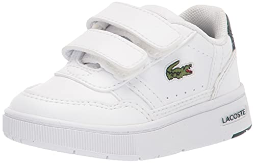 Lacoste Unisex-Child Infant's T-Clip Sneaker, Port/Port, 9.5