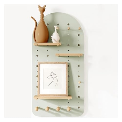 Kit d'organisation de panneau perforé mural en bois en forme d'arc esthétique et durable - 2