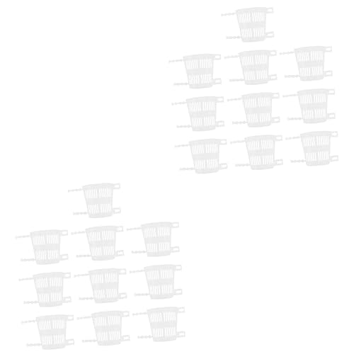 GALPADA 2 Set Coppa Per Piantare Dendrobium Teiera Succulento Piante Leggero Fioriera A Trogolo Chiaro Pentola Vasi Succulenti Pentole Chiare Plastica Transparent Riutilizzabile 10 Pezzi*2