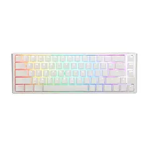 Ducky Channel Ducky One 3 Sf Pure White 65% Hotswap Rgb Mechanical Keyboard (Cherry Mx Red), USB-C
