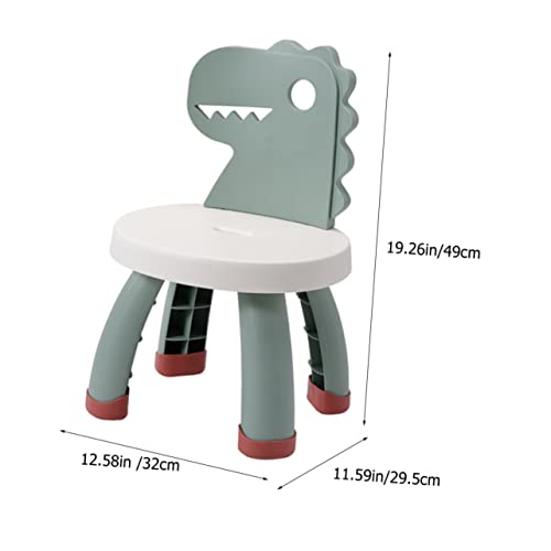 Veemoon Portable Chair Children's Chair Green Chair Barstool Chairs Baby Green Pp Household Stool Thicken Chairs For Kids Plastic Chairs #TOP2