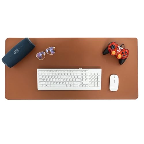 Protection sous-main pour bureau et maison grand format 80x40cm marron