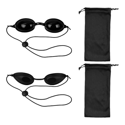 ATBUSS 2 Tipi Di Maschere Per Occhi Di Protezione Solare Di Sicurezza, Design Lucido Per Occhi Di Gatto, Occhiali Di Protezione Uv, Occhiali Da Sole Di Bellezza Fototerapia.