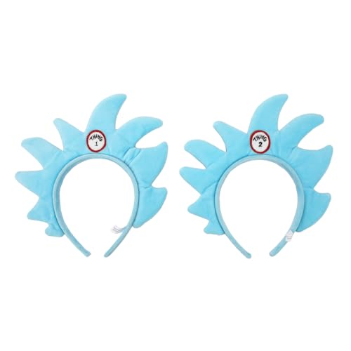 Thing 1 & Thing 2 lot de 2 bandeaux peluche Dr. Seuss idée cadeau carnaval