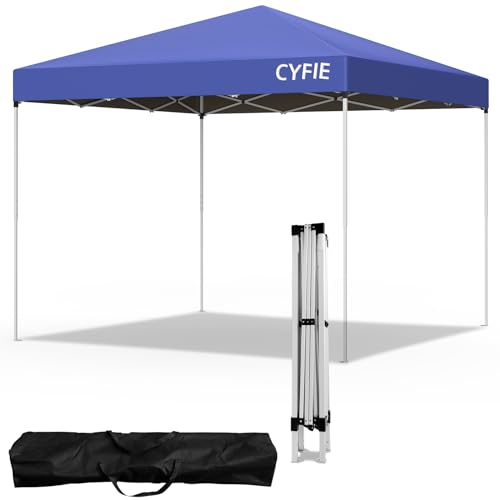 CYFIE Carpa Plegable de 3 x 3 m, Carpas para Exteriores para 4-8 Personas, Resistente al Agua, protección UV 50+, para Picnic, Camping, Playa, Boda, Actividades Comerciales