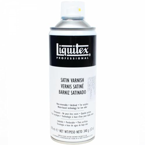 Liquitex Professional - Barniz satinado en spray, 400ml(el empaque puede diferir)