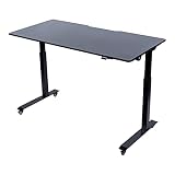 Stand Up Desk Store de bureau électrique standard 152 cm – Notre meilleur rapport qualité/prix dans un bureau électrique réglable en hauteur, qualité premium à un prix imbattable (Noir)