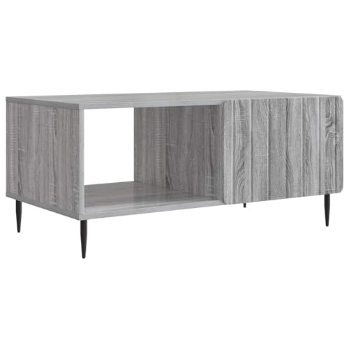 Table basse avec rangement et pieds métal meuble de salon multifonction