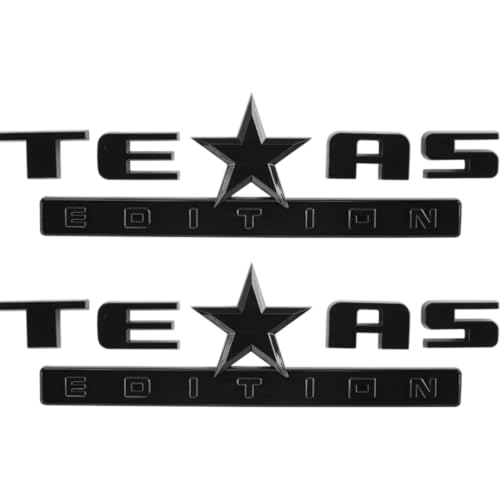 Emblema Texas Edition negro para renovar el diseño exterior de tu Ford F150 o Ram