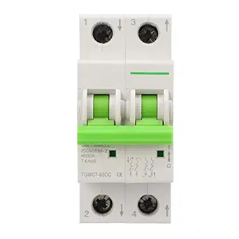DC Miniature Isolator, 550V Protective Solar PV System Circuit Breaker 2P Quick Trip Reliable Safe for Control (40A)