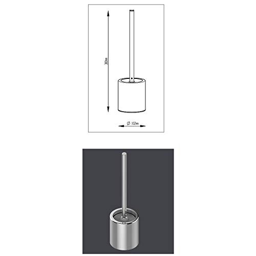 Toilet Brush Set with Holder - Bathroom Cleaning Brush for Effective Toilet Hygiene - Stylish Bathroom Hardware Accessory - Easy to Clean & Store - Image 5