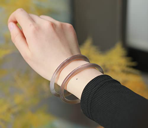 Image of Natural Agate Bracelet Bangle With Gift Box Free