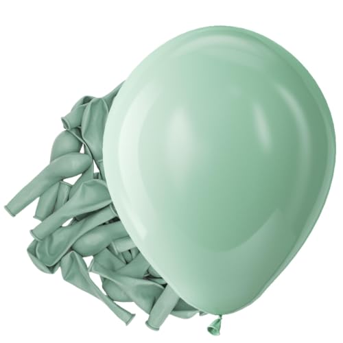 Image of Bezente Mint Green Balloons Latex Party Balloons 150 Pack 5 inch