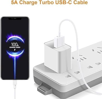 Image of THE BATTERY STORE 67-Watt Cable Compatible For Mi 11X Pro|Mi 11X|Mi 11 Lite Ne 5G|Mi 11I|Poco F3 Gt (67-Watt Soniccharge 3.0 Usb Type C Cable) (Vip-45),White