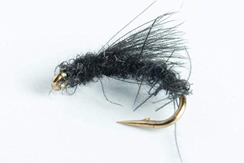 Blue Wing Olive Little Black Caddis Dry Fly, 6-Pack (18)