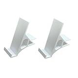 SPANSEE 2 PCS Book & Comics Display Holder Compatible with IKEA Billy Bookshelf, Manga Display Organizer Compatible with IKEA Billy Shelves (White)