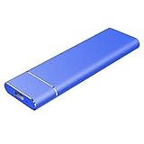 Tragbare Hochgeschwindigkeits-SSD-Festplatte, Externes Mobiles USB 3.1-Solid-State-Laufwerk Für PC, Mac, Laptop, Windows, Xbox,Blau,10TB