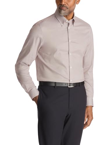 Michael Kors Men's Dress Shirt Ultra Wrinkle Free Stretch Regular Fit