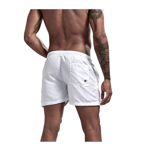 Mens Shorts 2PCS Mens Swim Trunks with Mesh Lining Side Pockets Beach Shorts(Red,XL)4