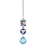 MISHIN Natural Color Skyblue Crystal Ball Prism Guardian Angel Rainbow Maker Suncatcher Hanging Ornaments