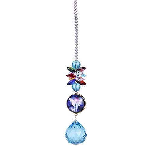MISHIN Natural Color SkyBlue Crystal Ball Prism Guardian Angel Rainbow Maker Suncatcher Hanging Ornaments