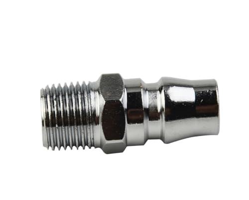 Acoplador de conector neumático rosca macho 1/4 conector tubo manguera de aire compresor 2