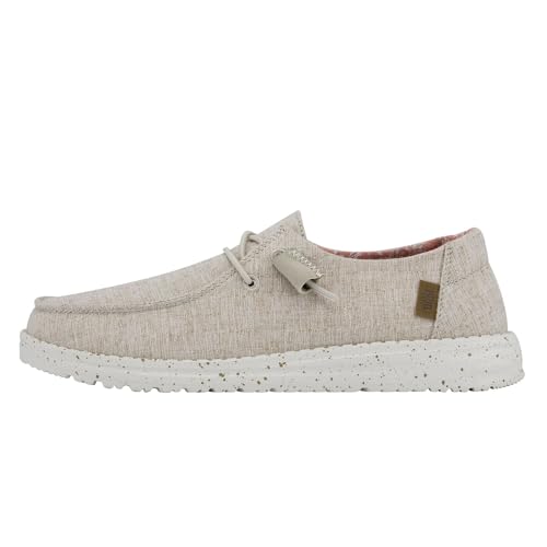 Image of HEYDUDE Women's Wendy Chambray | Women's Shoes | Women's Lace Up Loafers | Comfortable & Light-Weight