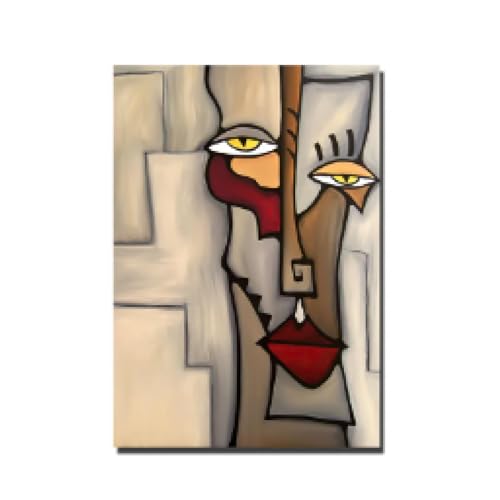 HNKDKJ Picasso Stampa Artistica Classica Faccia Astratta Geometrica Poster e