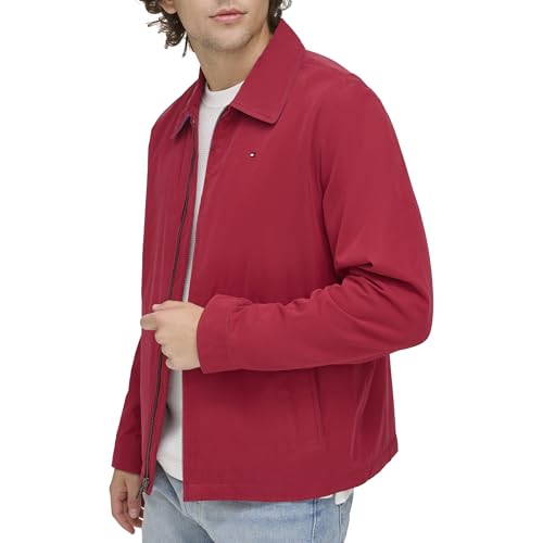 Image of Tommy Hilfiger Men's Lightweight Zip-up Microtwill Golf Jacket (Standard and Big & Tall Sizes)