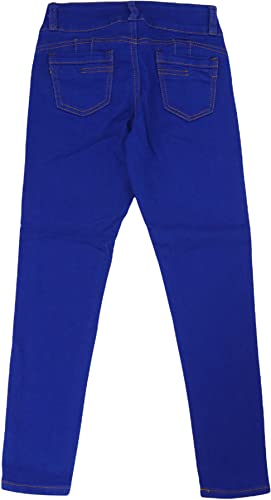Image of ToBeInStyle Girl's Denim Easy Styling Classic Timeless Everyday Jeans Zip-Up Closure