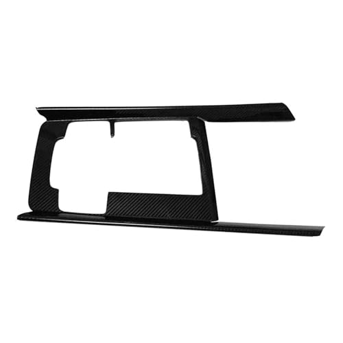 HIKNNE Qizm Car Console Gear Shift Panel Trim Cover Fit for Mazda CX-50 CX50 2023 2024 LHD Carbon Fiber Grain Stainless Steel