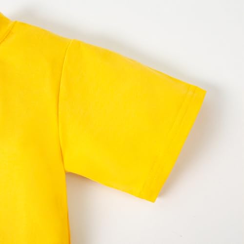 Image of Magic Park 6M-14Y Baby Short Long Sleeve Tee Tops Toddler T-Shirt Kids Solid Color Shirts Boys Girls Casual Blouse