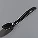 Carlisle FoodService Products Solid Spoon Serving Utensils for Catering, Home, Restaurant, Parties, Buffet, Plastic, 0.5 Ounces, Black, (Pack of 12)