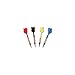NEW 12 Bar Darts Soft Tip Brass with 15 Extra Tips Blue Red Yellow Black 4 Sets