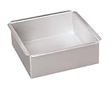 Parrish's Magic Line Square Cake Pan, 8 x 3 Inches Deep