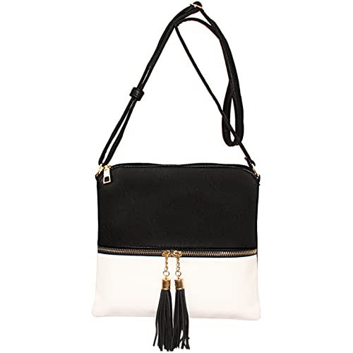 Women's Crossbody Bag with Tassel - Shoulder Handbag for Ladies3