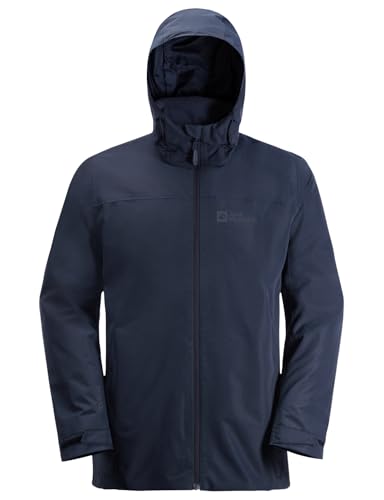 Jack Wolfskin Herren Taubenberg 3in1 Jkt M Jacket, Night Blue, XXL EU – Ansicht 6