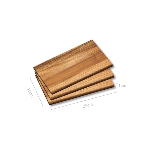 KESPER - 3er Set Frühstücksbrettchen | aus nachhaltigen Akazienholz | Brotzeitbrett | pflegeleicht | robust | 23 x 15 cm 2