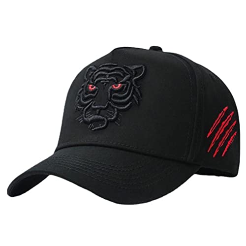 JTLB Baseball Cap for Men Women,Animal Tiger Embroidered Baseball Cap Sun Hat Cool Hip Hop Baseball Cap Tennis Cap for Men Women Sports Fan